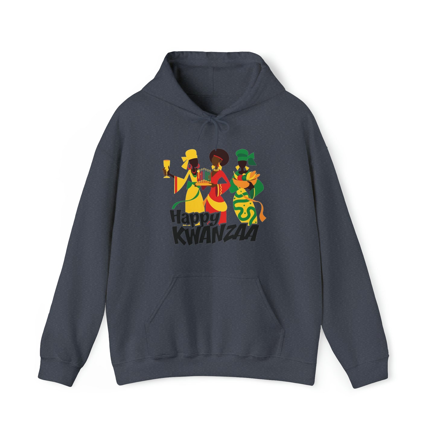 Happy Kwanzaa Unisex Heavy Blend™ Hooded Sweatshirt