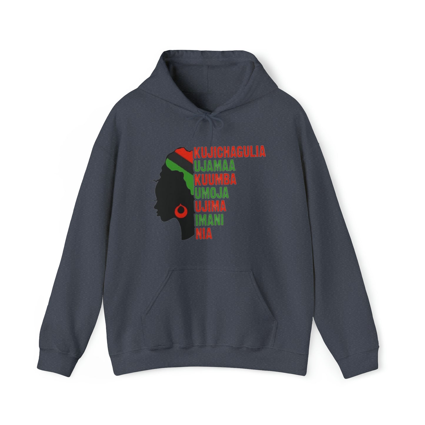 Lady 7 Principles of Kwanzaa Unisex Heavy Blend™ Hooded Sweatshirt