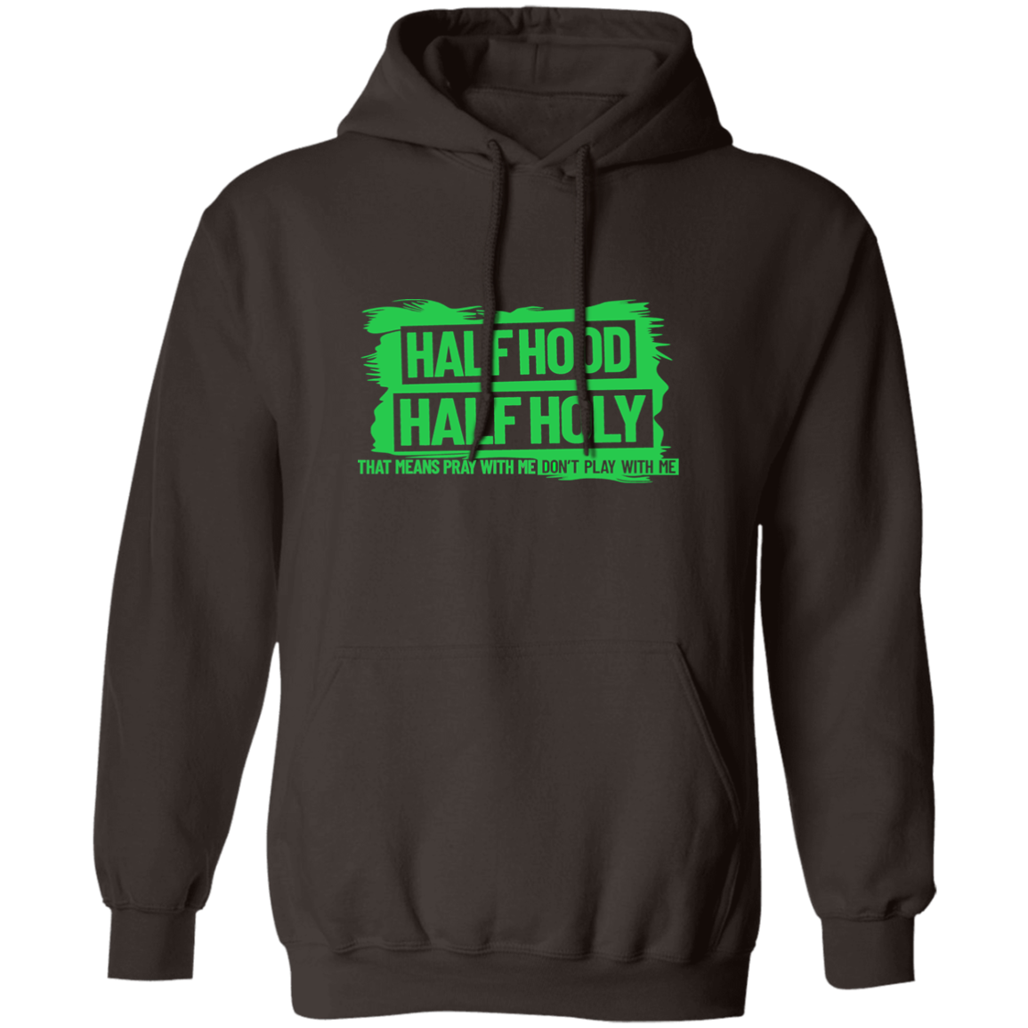 Half Hood Half Holy Pullover Hoodie