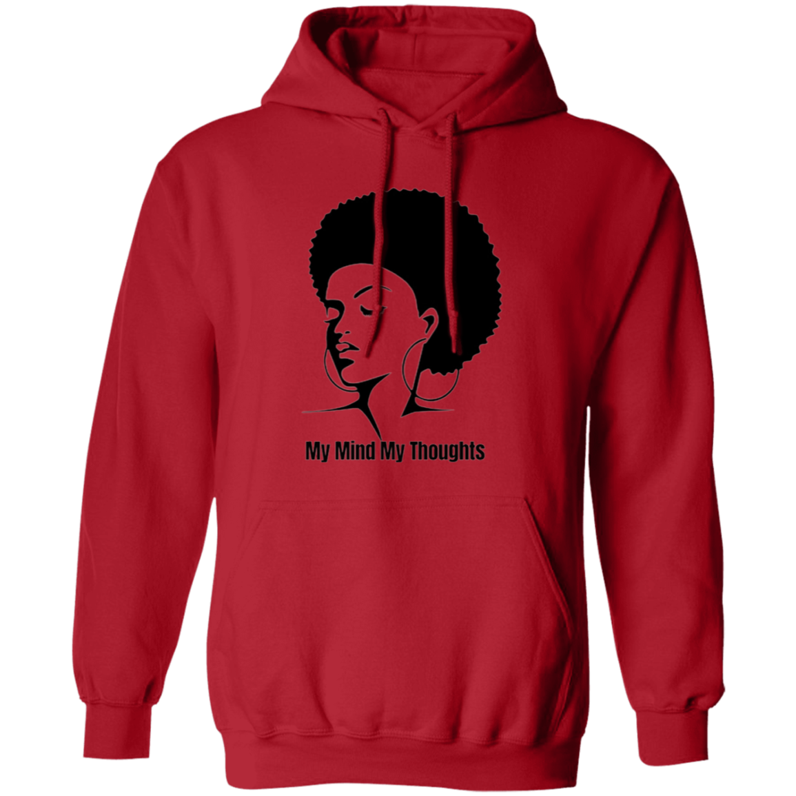 Afro Head Pullover Hoodie (Black)