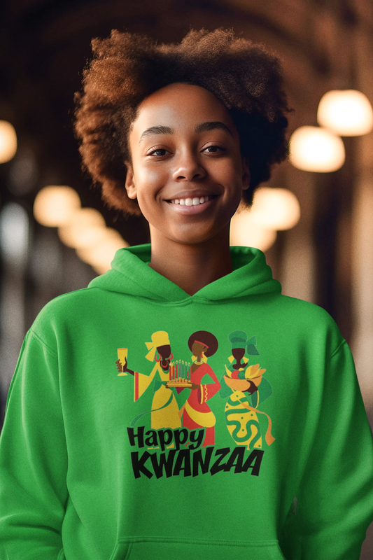 Happy Kwanzaa Unisex Heavy Blend™ Hooded Sweatshirt