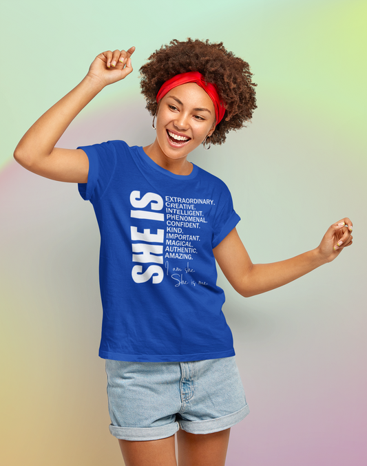 SHE IS T Unisex Heavy Cotton Tee