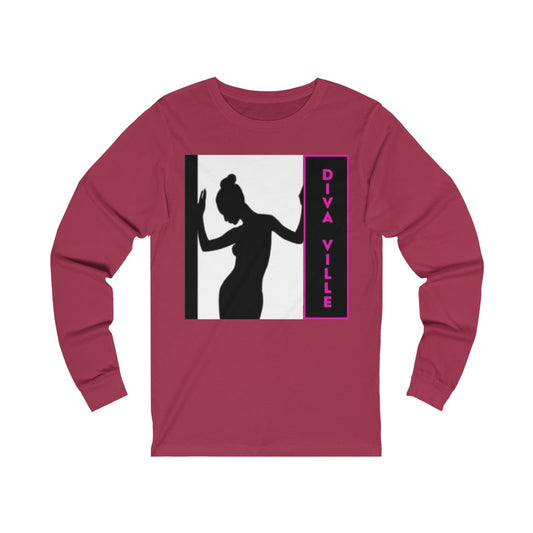 Diva Ville Logo Jersey Long Sleeve T Shirt
