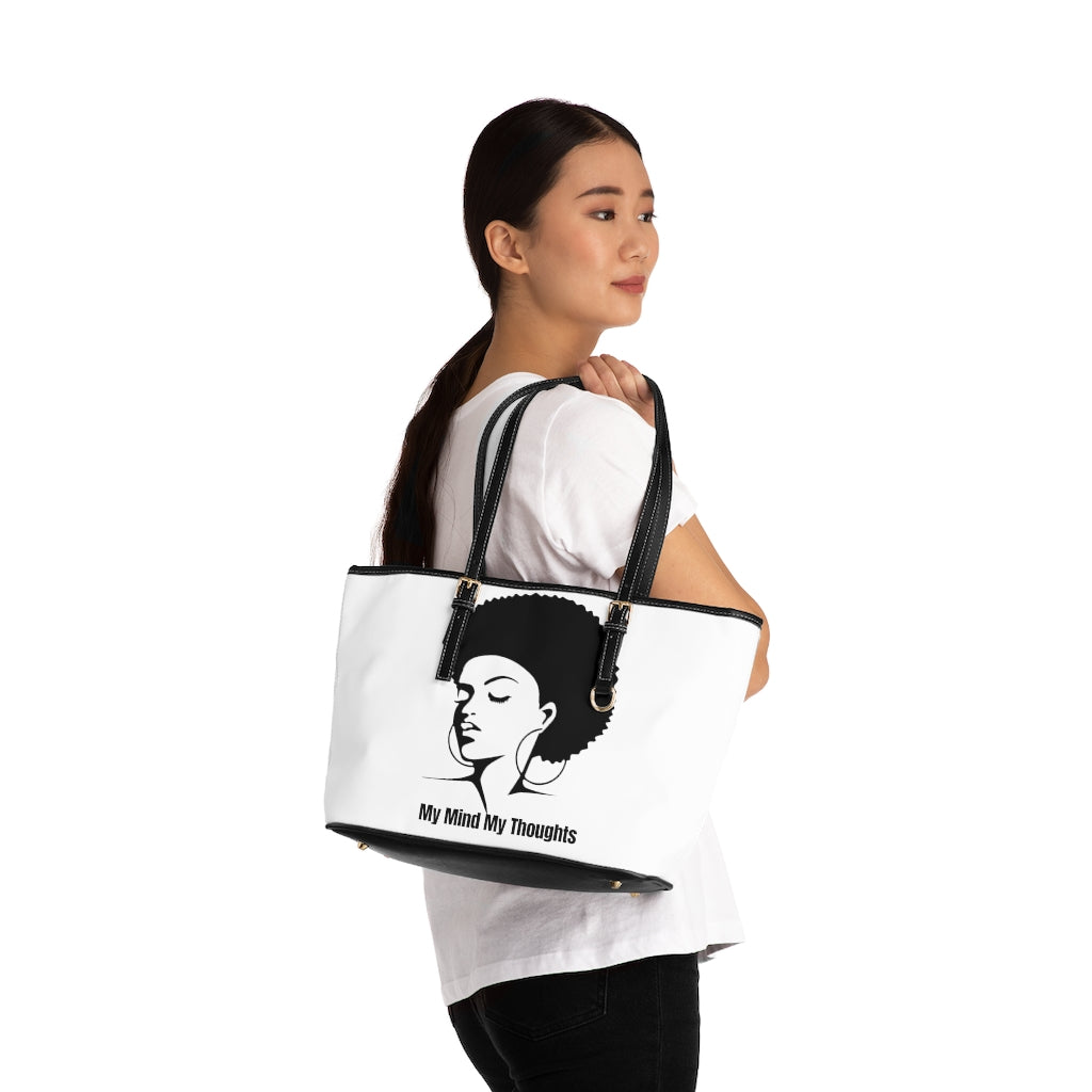 My Mind My Thoughts Leather Shoulder Bag