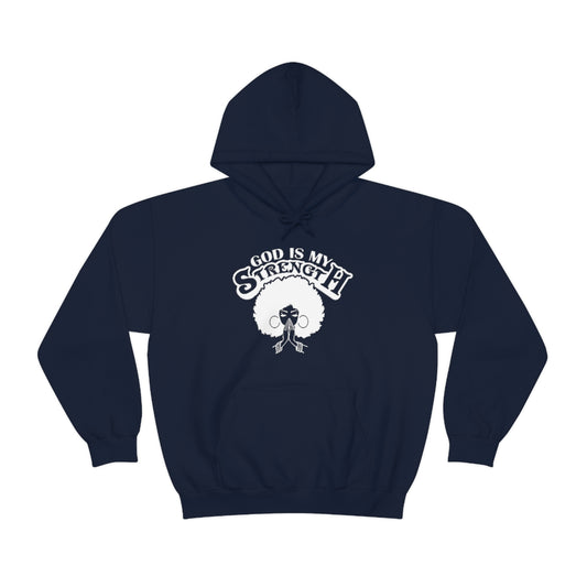 God Is My Strength Hooded Sweatshirt
