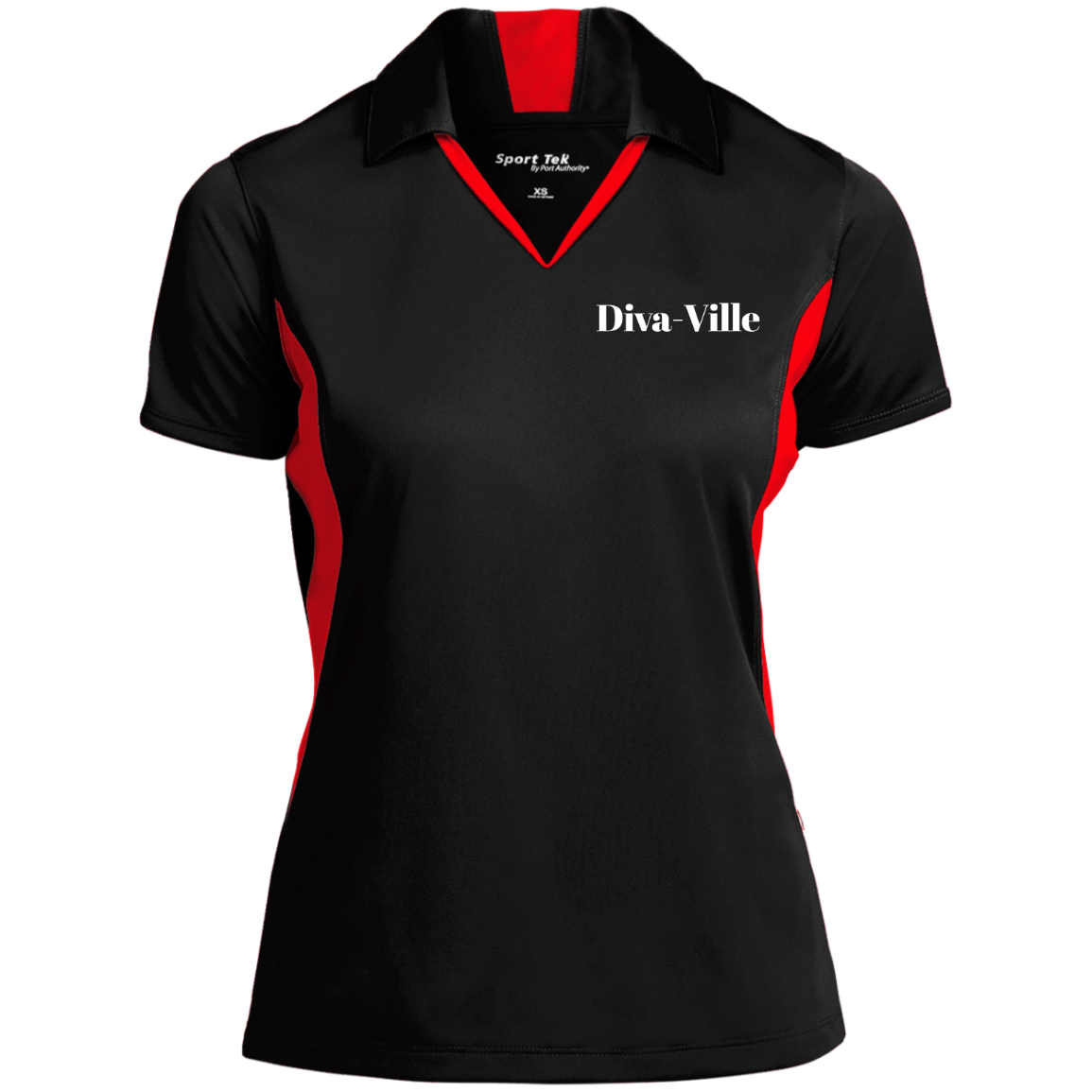 Diva-Ville Ladies' Colorblock Performance Polo