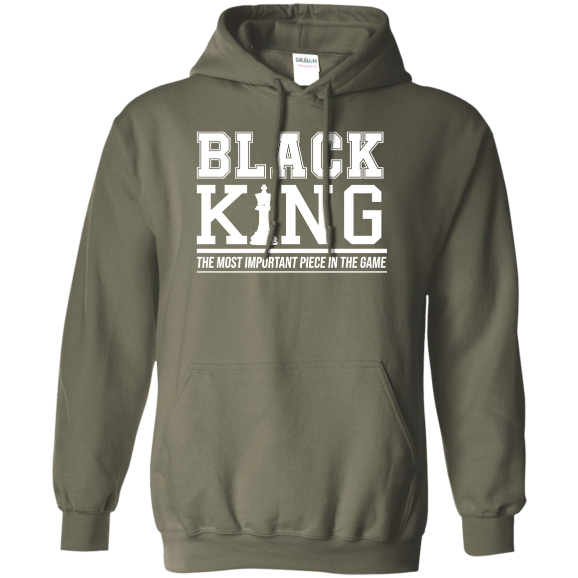 Black King Pullover Hoodie