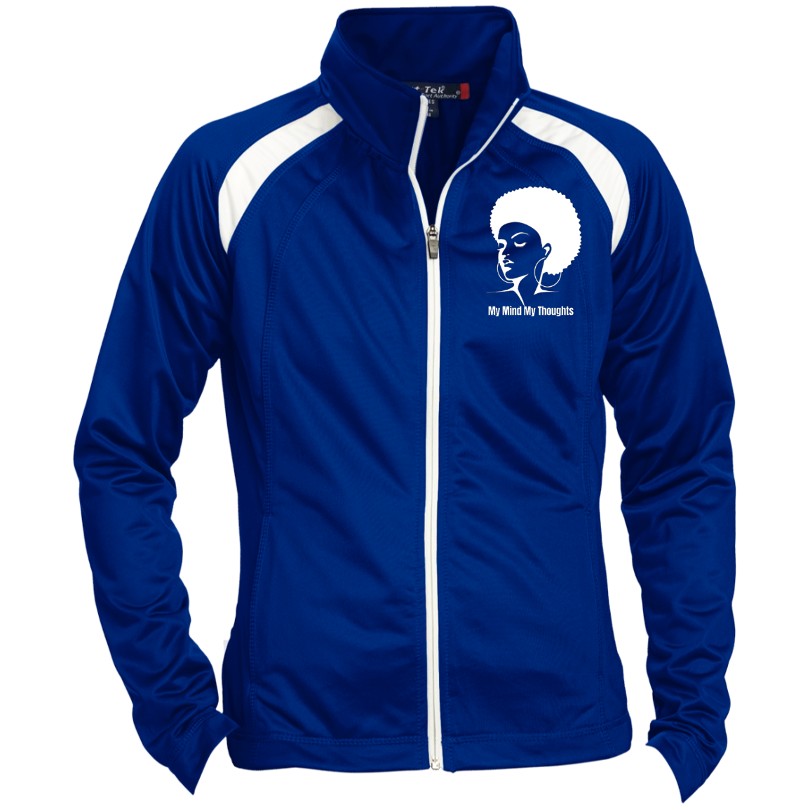 Afro Head Ladies' Raglan Sleeve Warmup Jacket