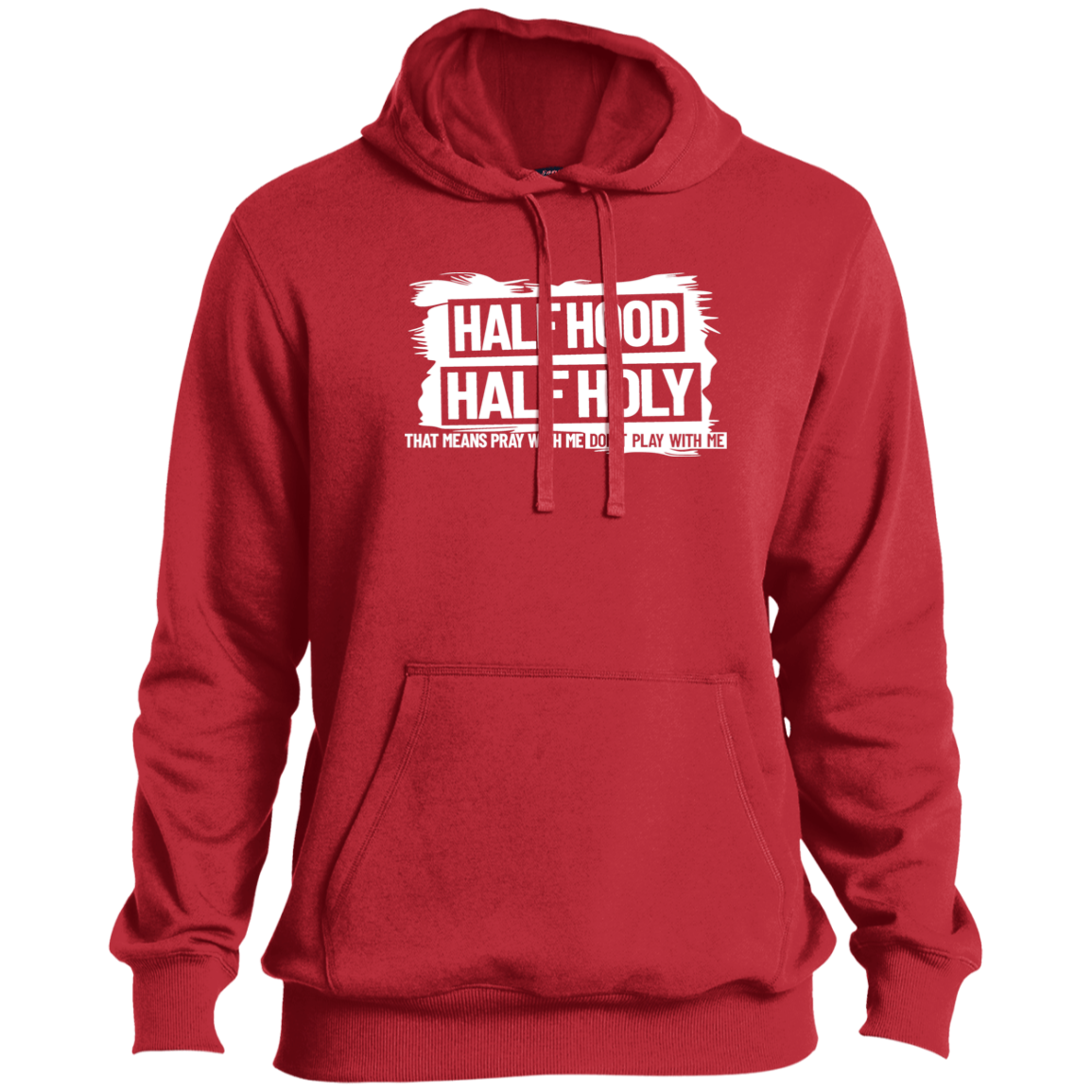 Half Hood Half Holy Pullover Hoodie