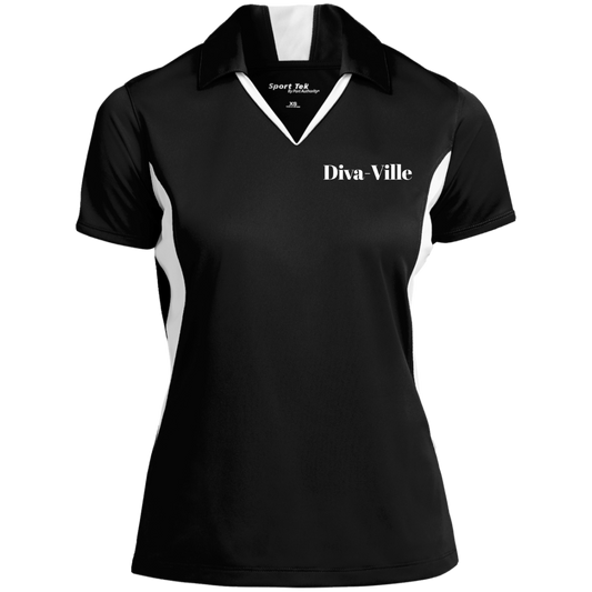 Diva-Ville Ladies' Colorblock Performance Polo