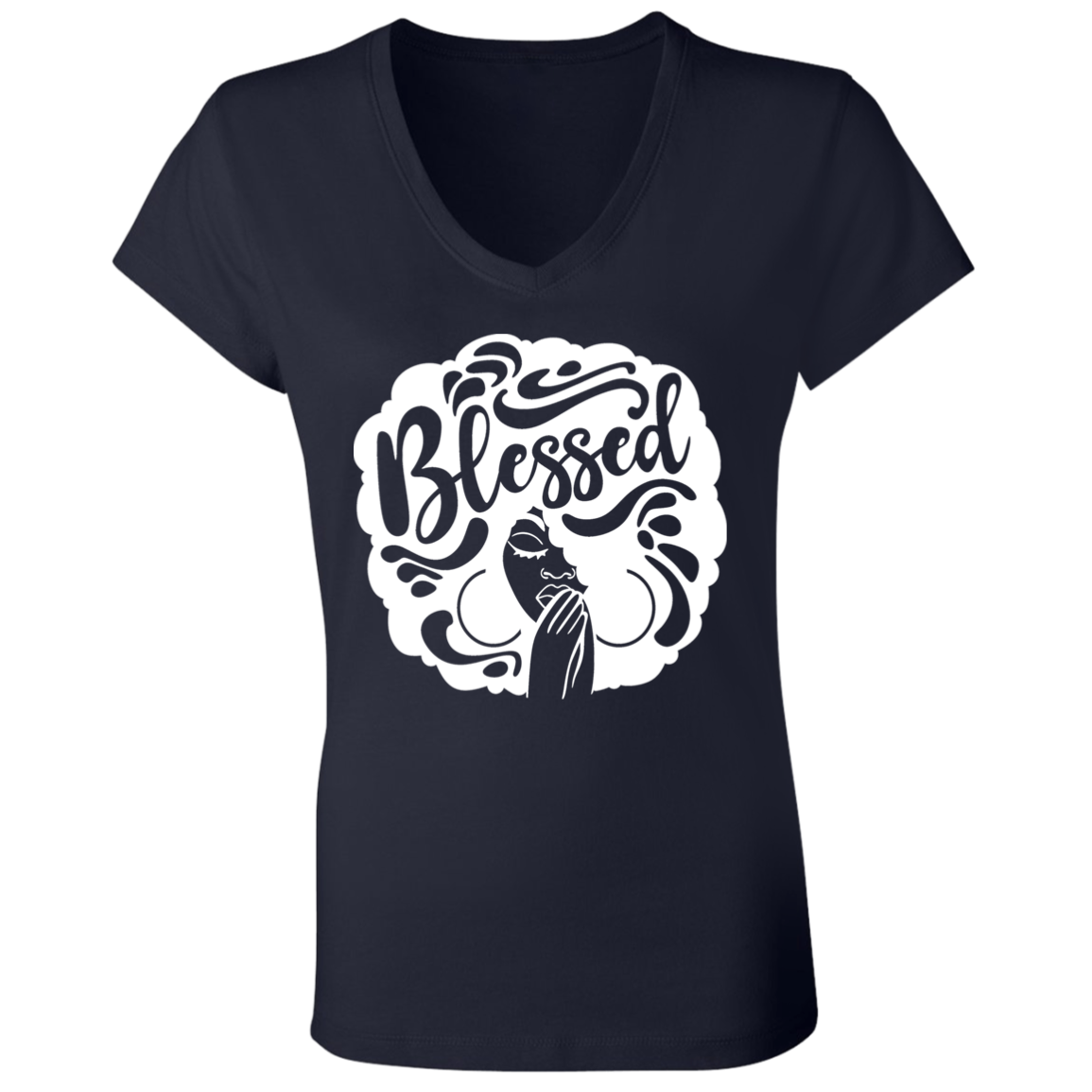Blessed Jersey V-Neck T-Shirt