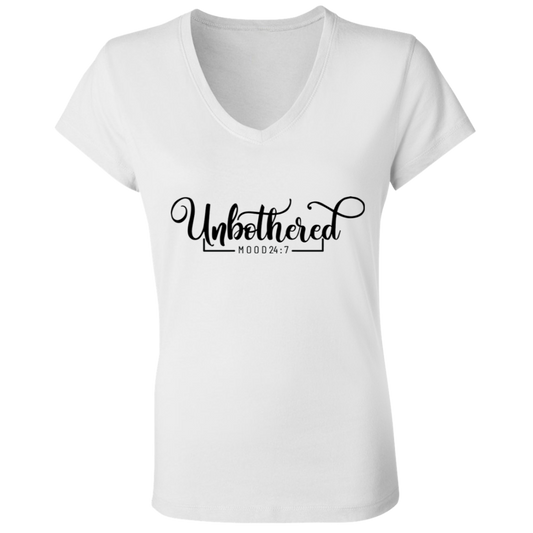 Unbothered Jersey V-Neck T-Shirt