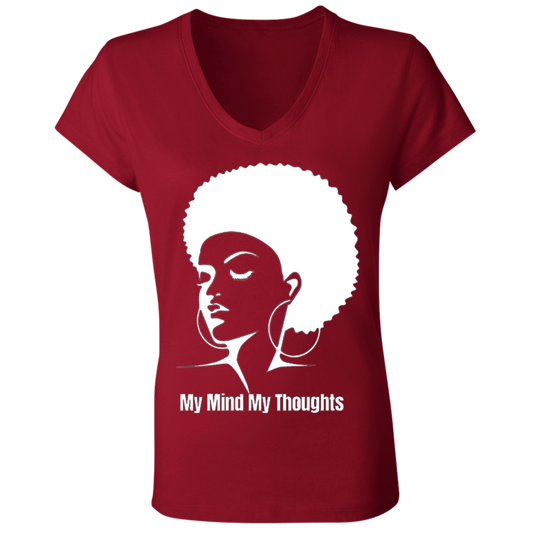 Afro Head Jersey V-Neck T-Shirt