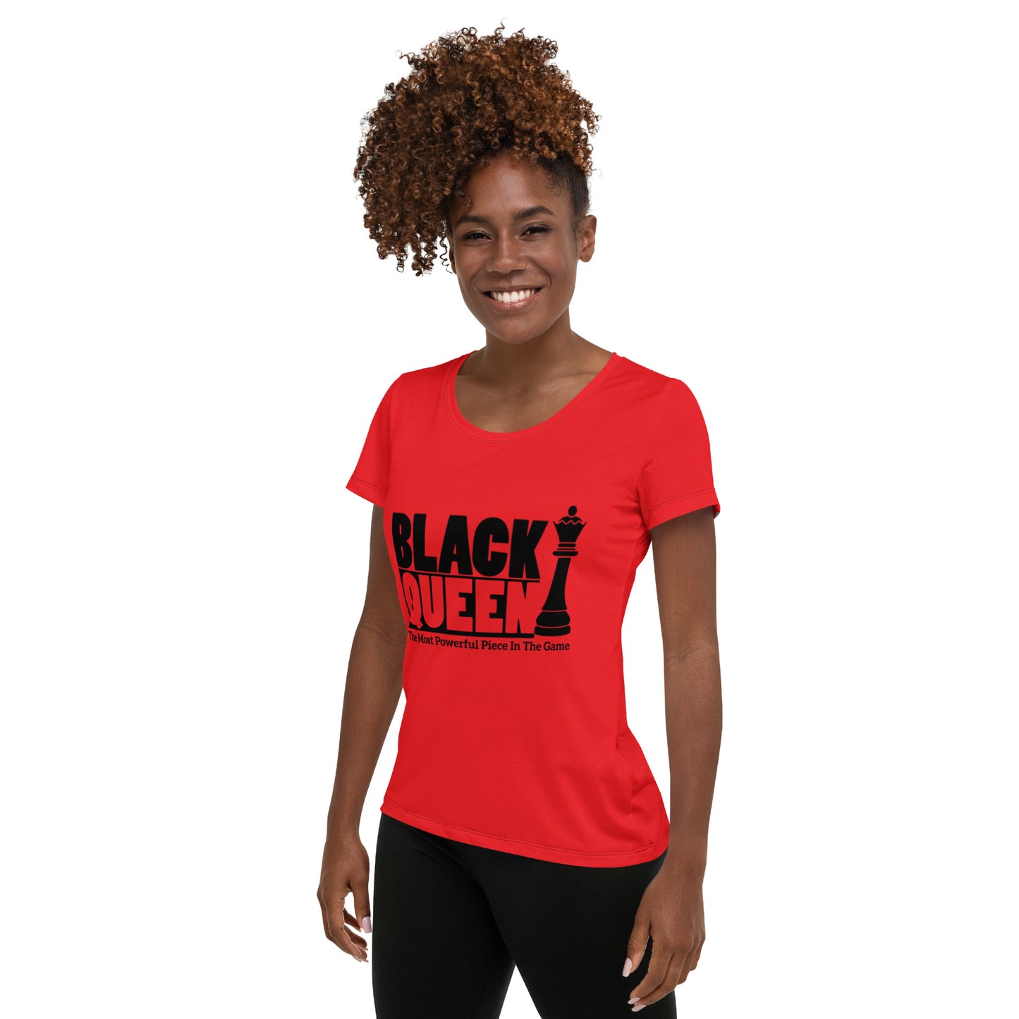 Black Queen Women's Athletic T-shirt BLC