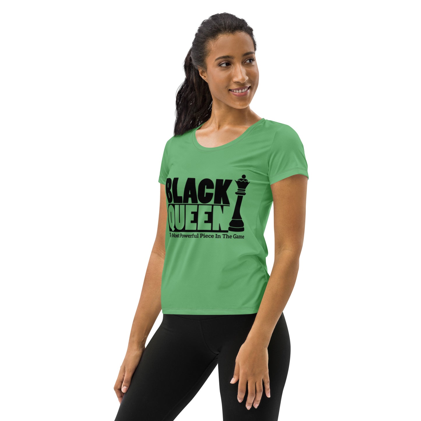 Black Queen Women's Athletic T-shirt BLC