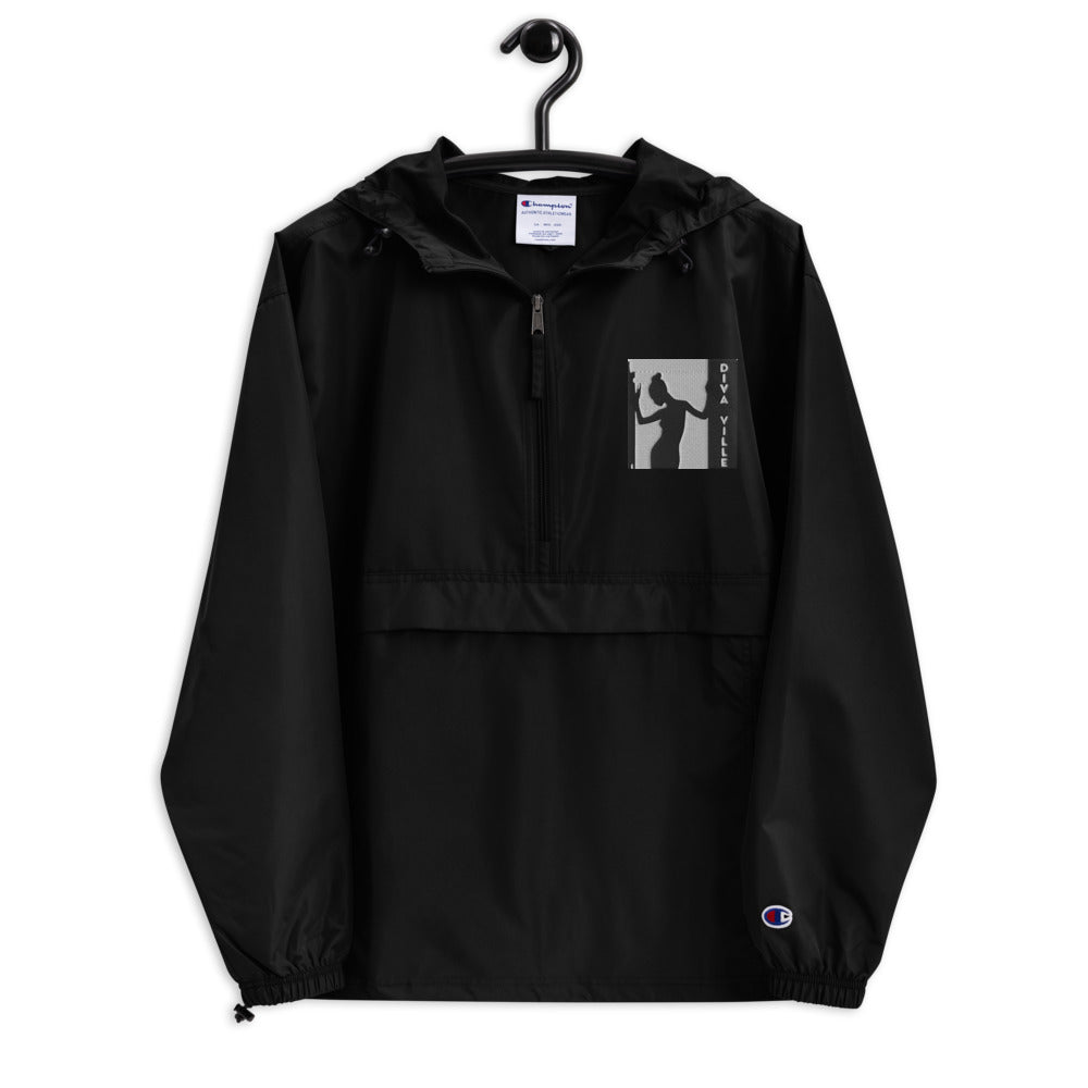 Diva Ville Logo Embroidered Champion Packable Jacket