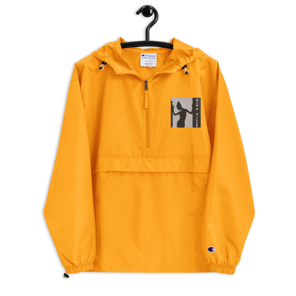 Diva Ville Logo Embroidered Champion Packable Jacket