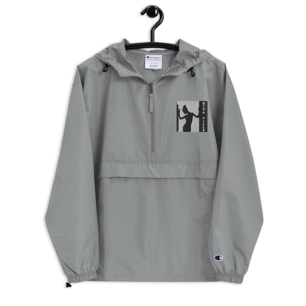 Diva Ville Logo Embroidered Champion Packable Jacket