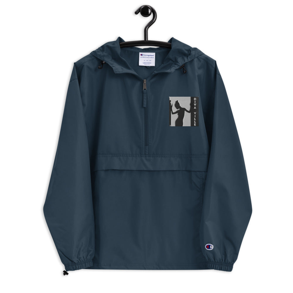 Diva Ville Logo Embroidered Champion Packable Jacket