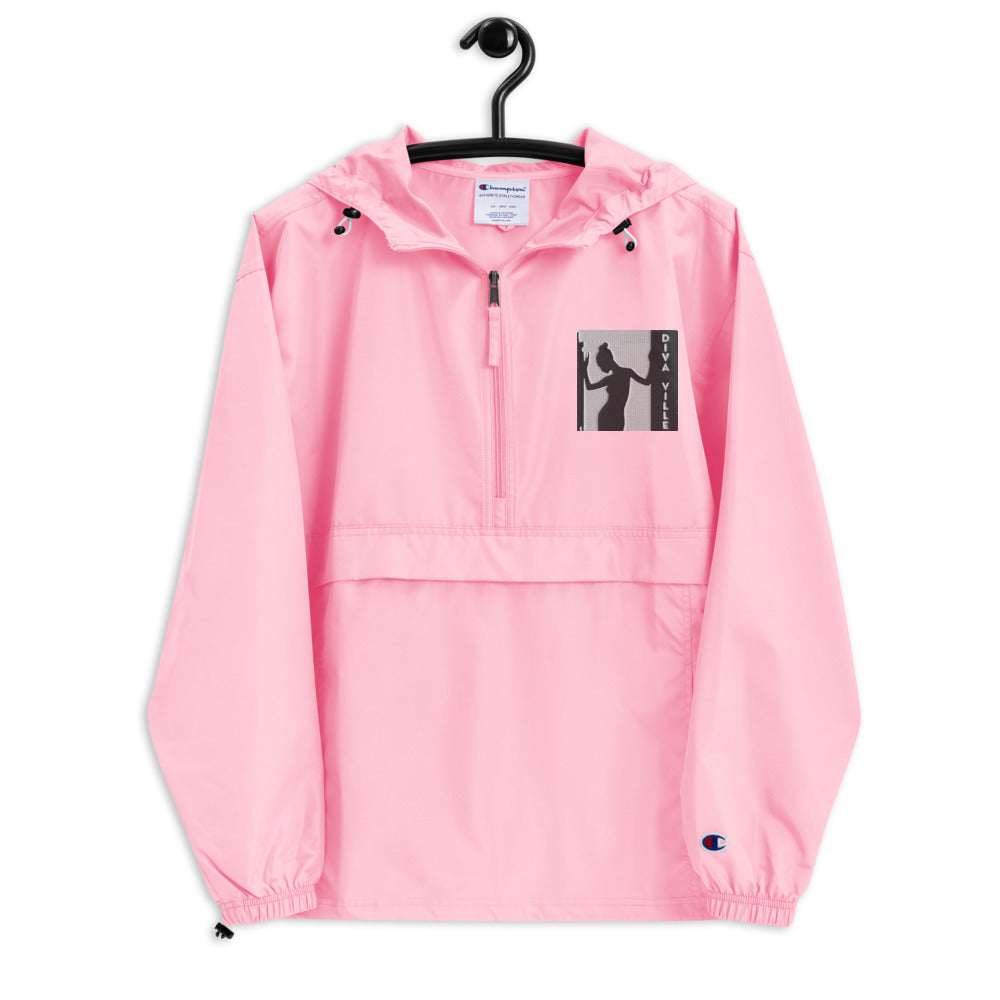 Diva Ville Logo Embroidered Champion Packable Jacket