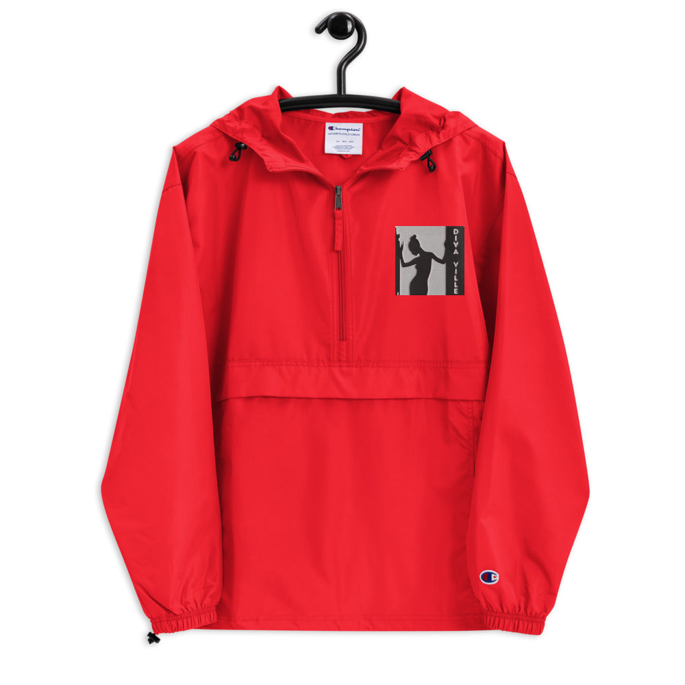 Diva Ville Logo Embroidered Champion Packable Jacket