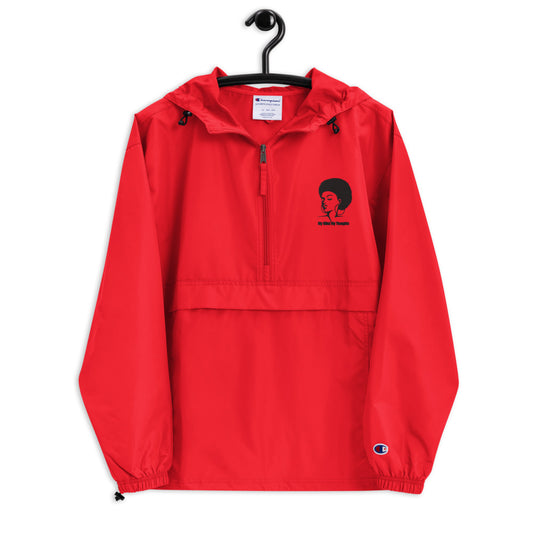Afro Head Embroidered Champion Packable Jacket