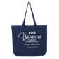 No Weapon form Against You Shall Prosper Large Tote