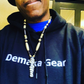 Demaka Gear Embroidered Blue Hoodie