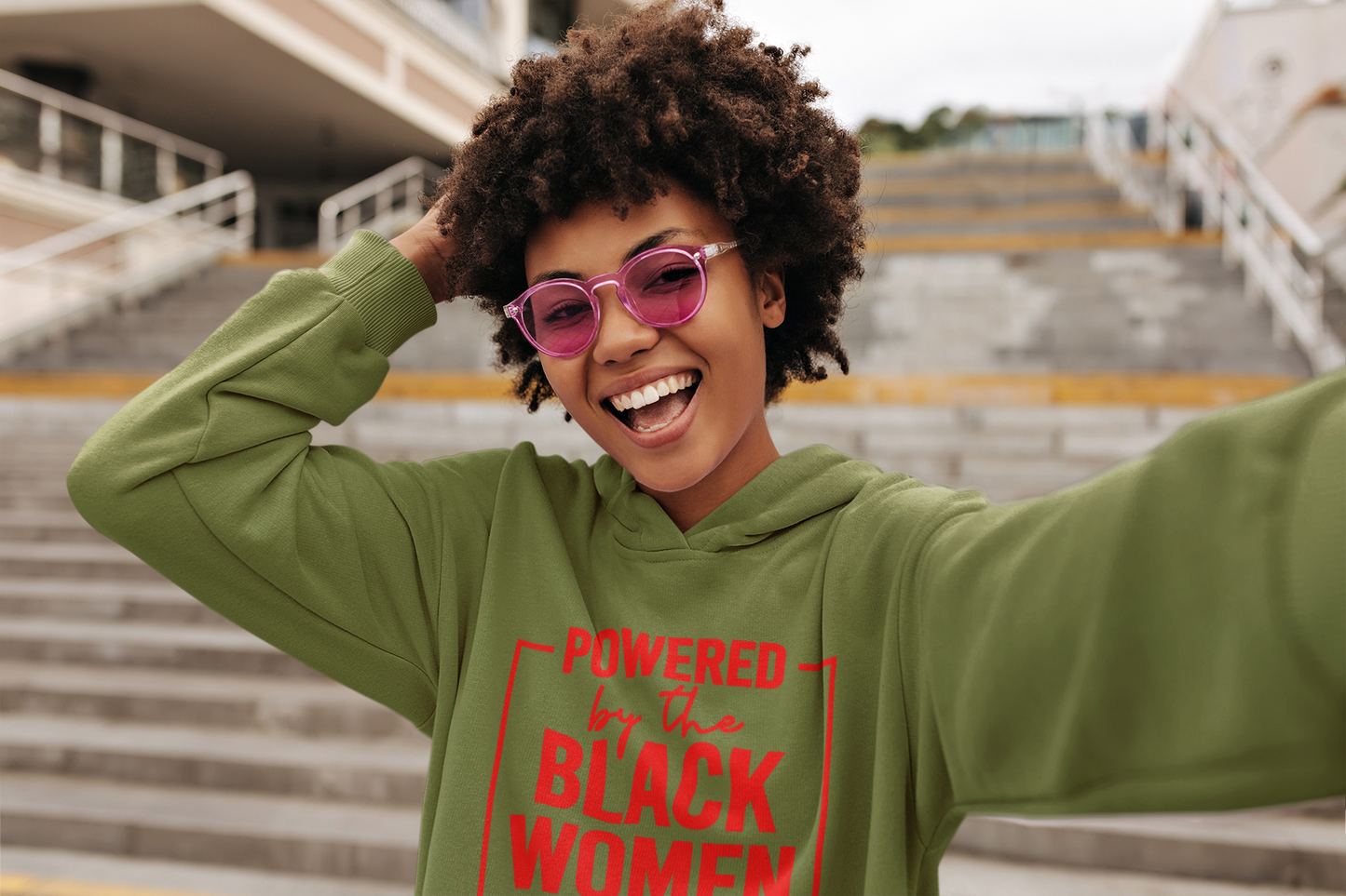 Power By The Black Woman Unisex Heavy Blend™ Hooded Sweatshirt