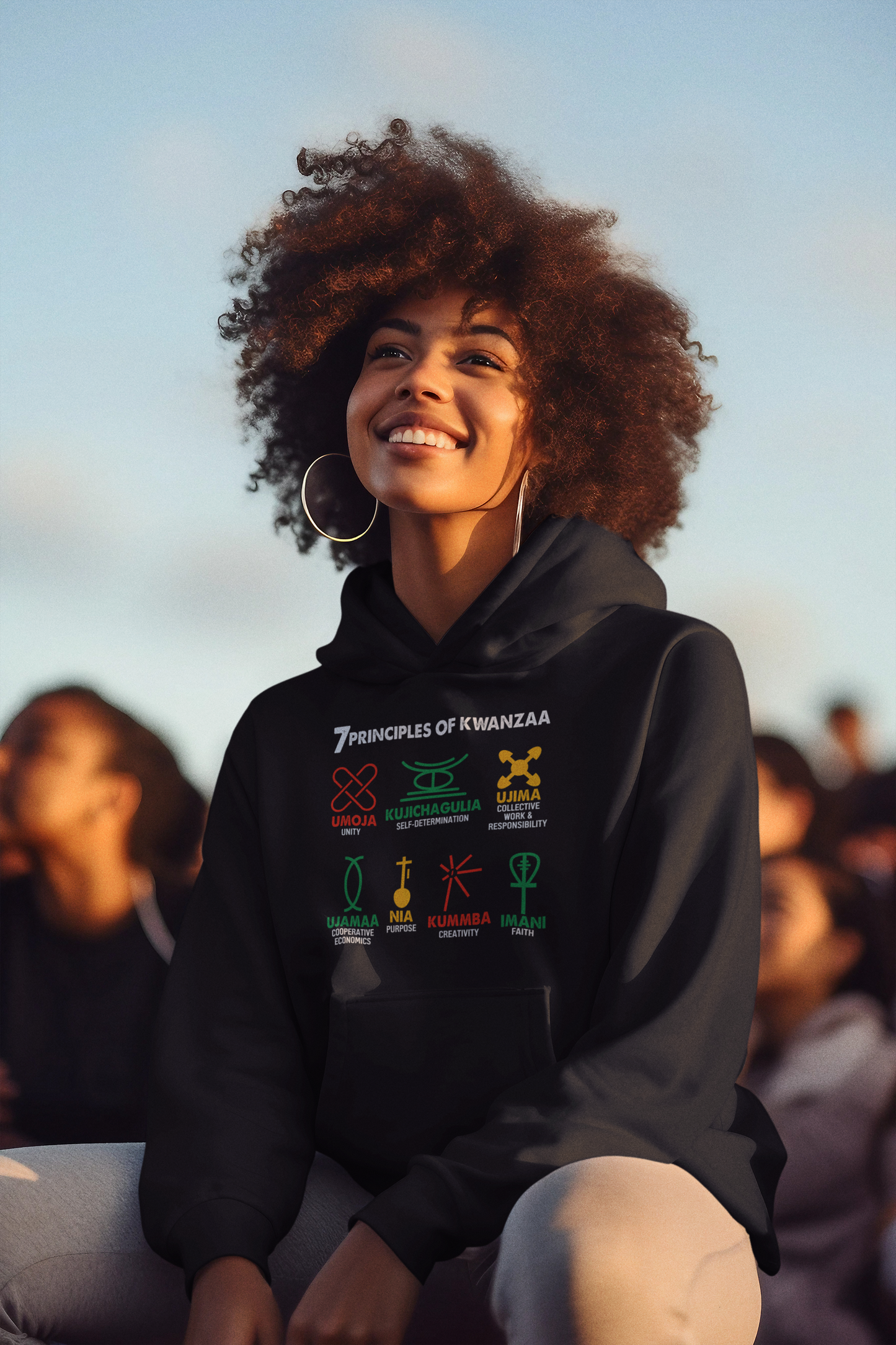 7 Principle of Kwanzaa Unisex Heavy Blend™ Hooded Sweatshirt