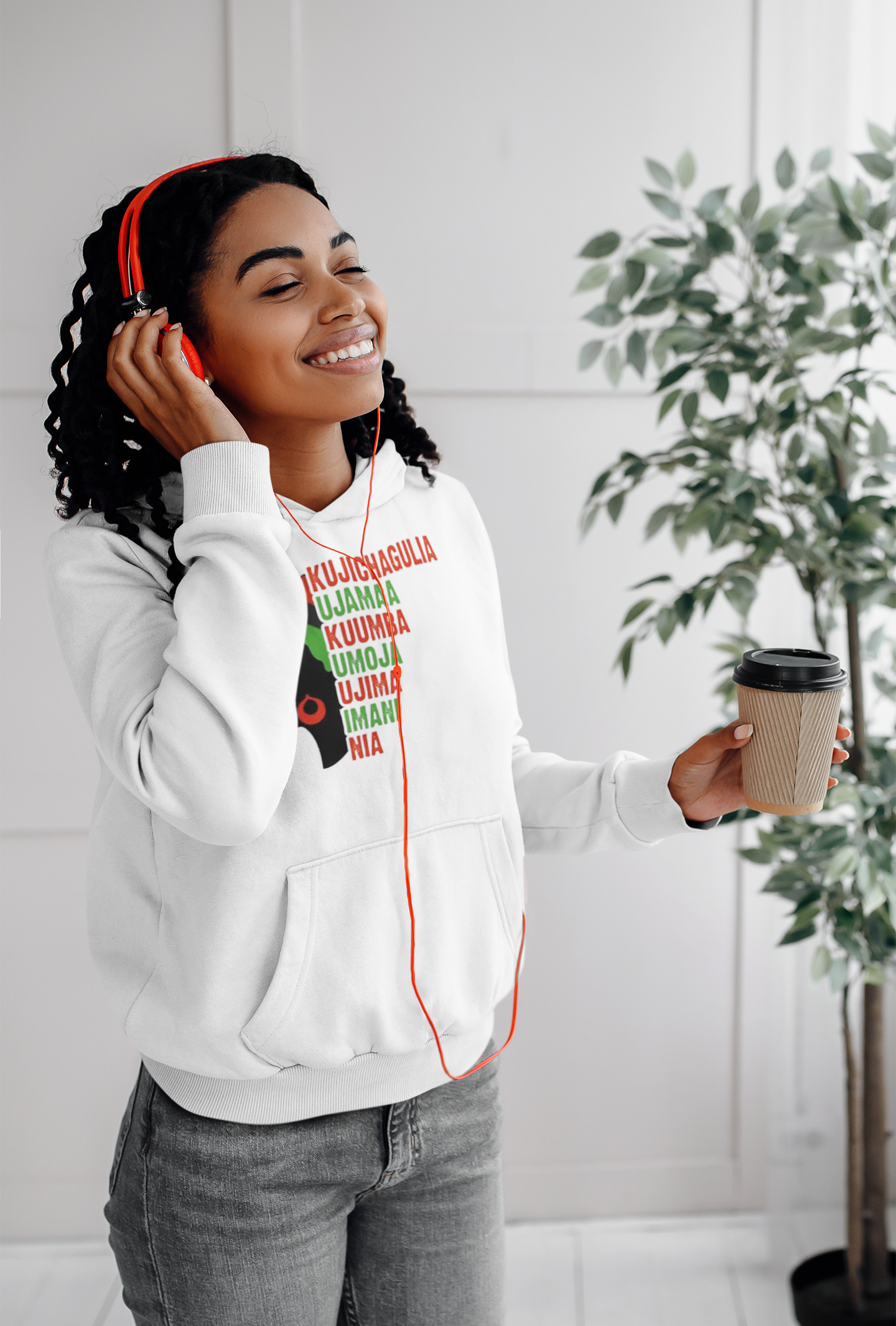 Lady 7 Principles of Kwanzaa Unisex Heavy Blend™ Hooded Sweatshirt