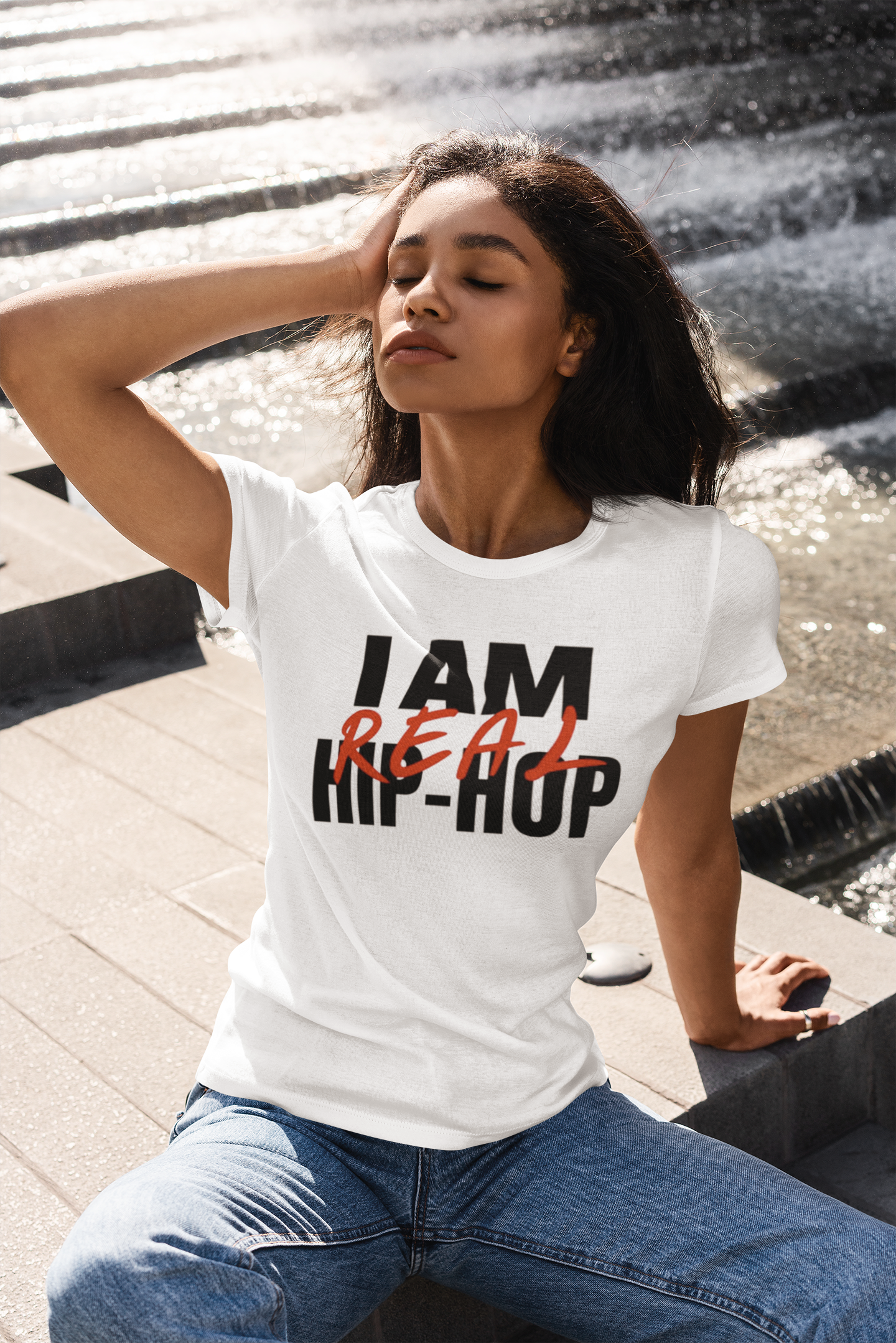 I Am Real Hip Hop(Gender Neutral) Heavy Cotton Tee