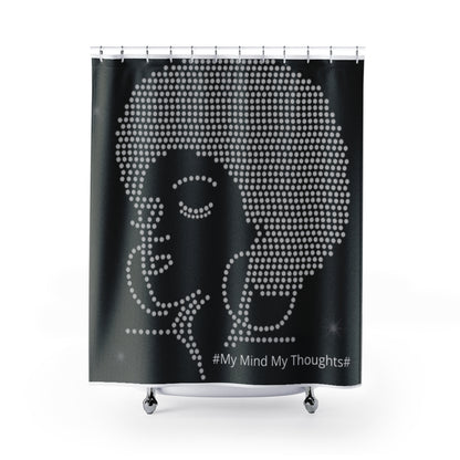 Afro Head Shower Curtains