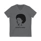 Afro Head Jersey Short Sleeve V-Neck T Shirt