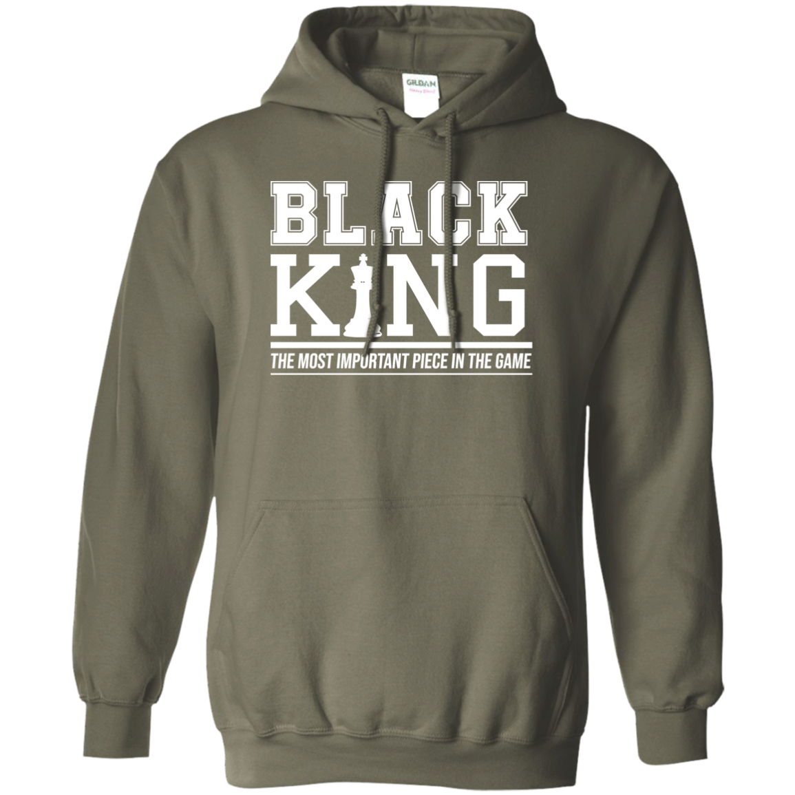 Black King  Pullover Hoodie