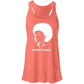 Afro Head Flowy Racerback Tank