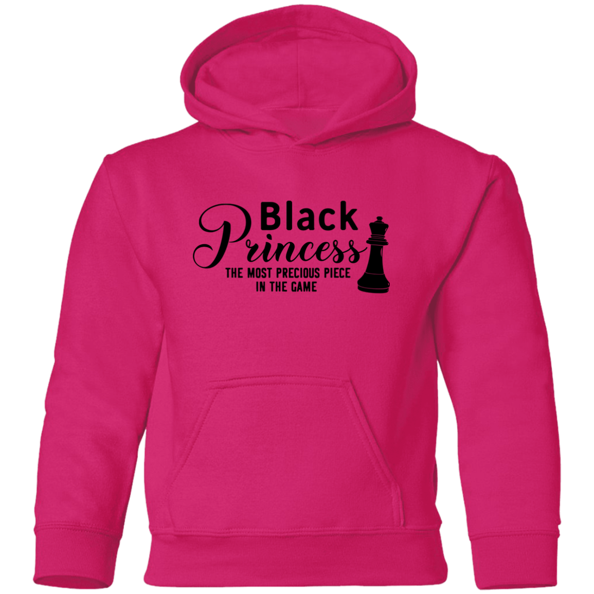 Black Princess Youth Pullover Hoodie