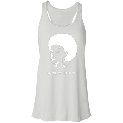 Afro Head Flowy Racerback Tank