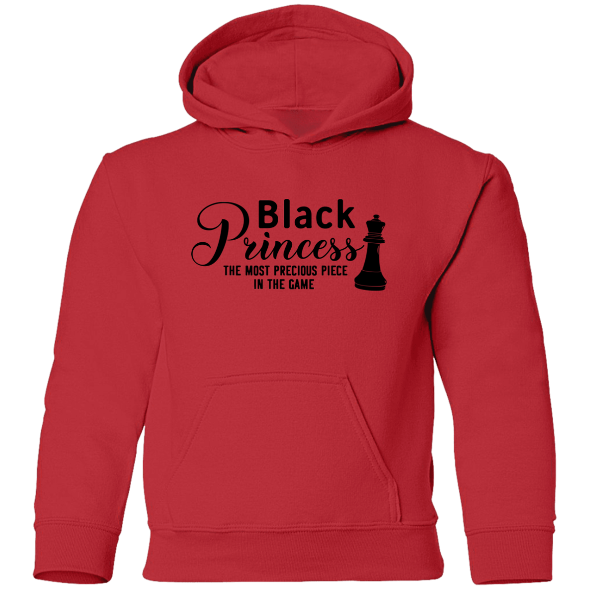 Black Princess Youth Pullover Hoodie