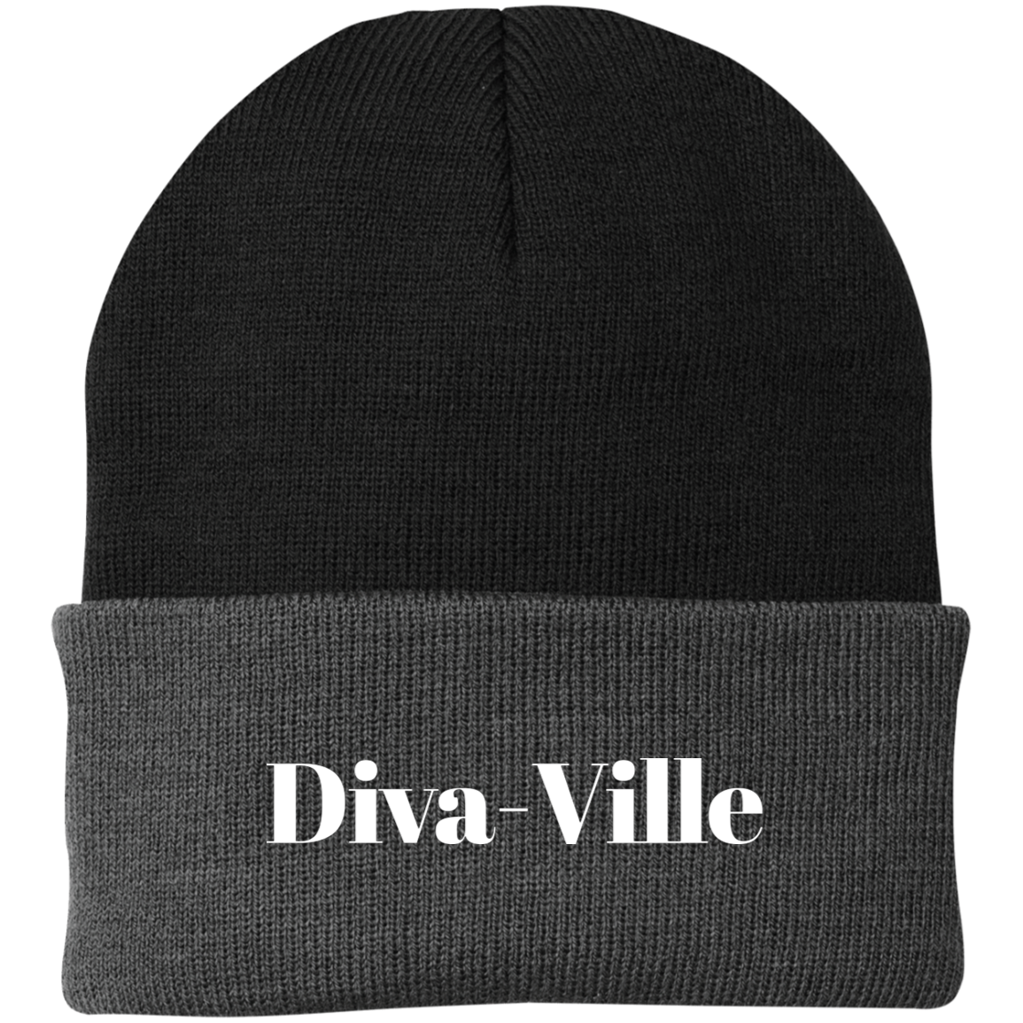 Diva-Ville Embroidered Knit Cap