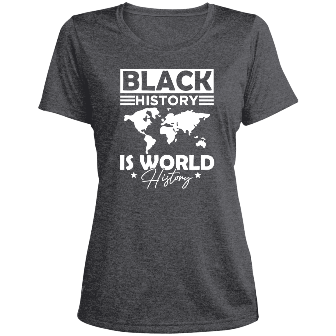 Black History Heather Scoop Neck Performance Tee