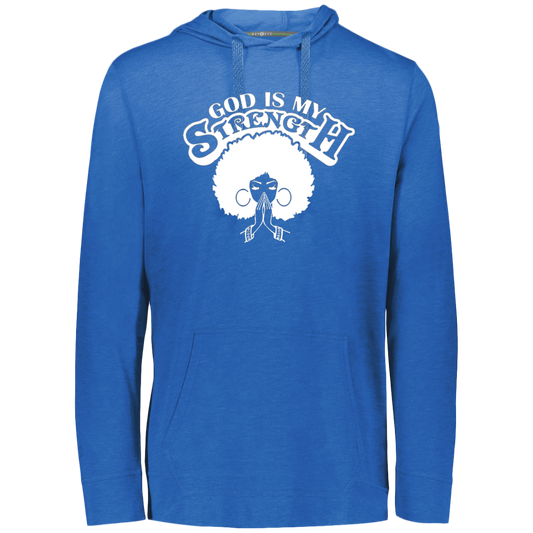 God Is My Strength Eco Triblend T-Shirt Hoodie