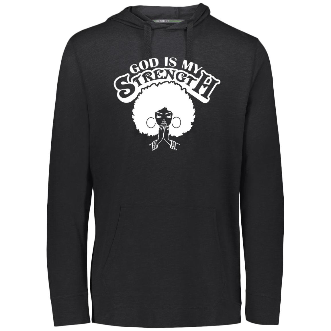 God Is My Strength Eco Triblend T-Shirt Hoodie