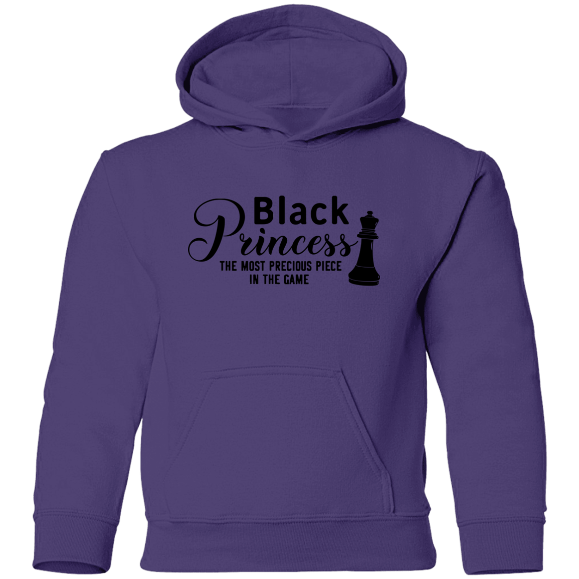 Black Princess Youth Pullover Hoodie