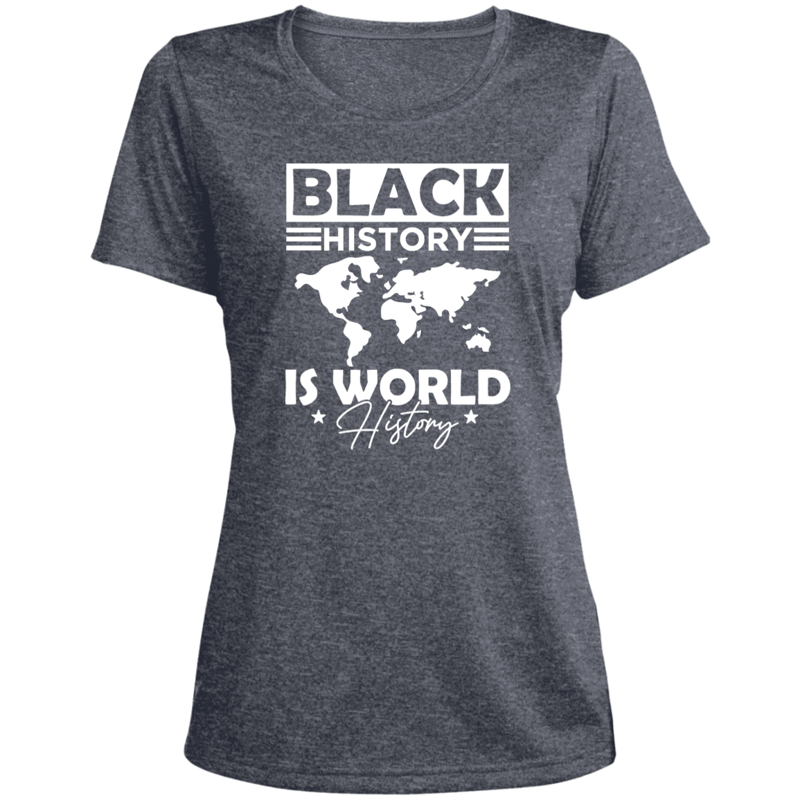 Black History Heather Scoop Neck Performance Tee