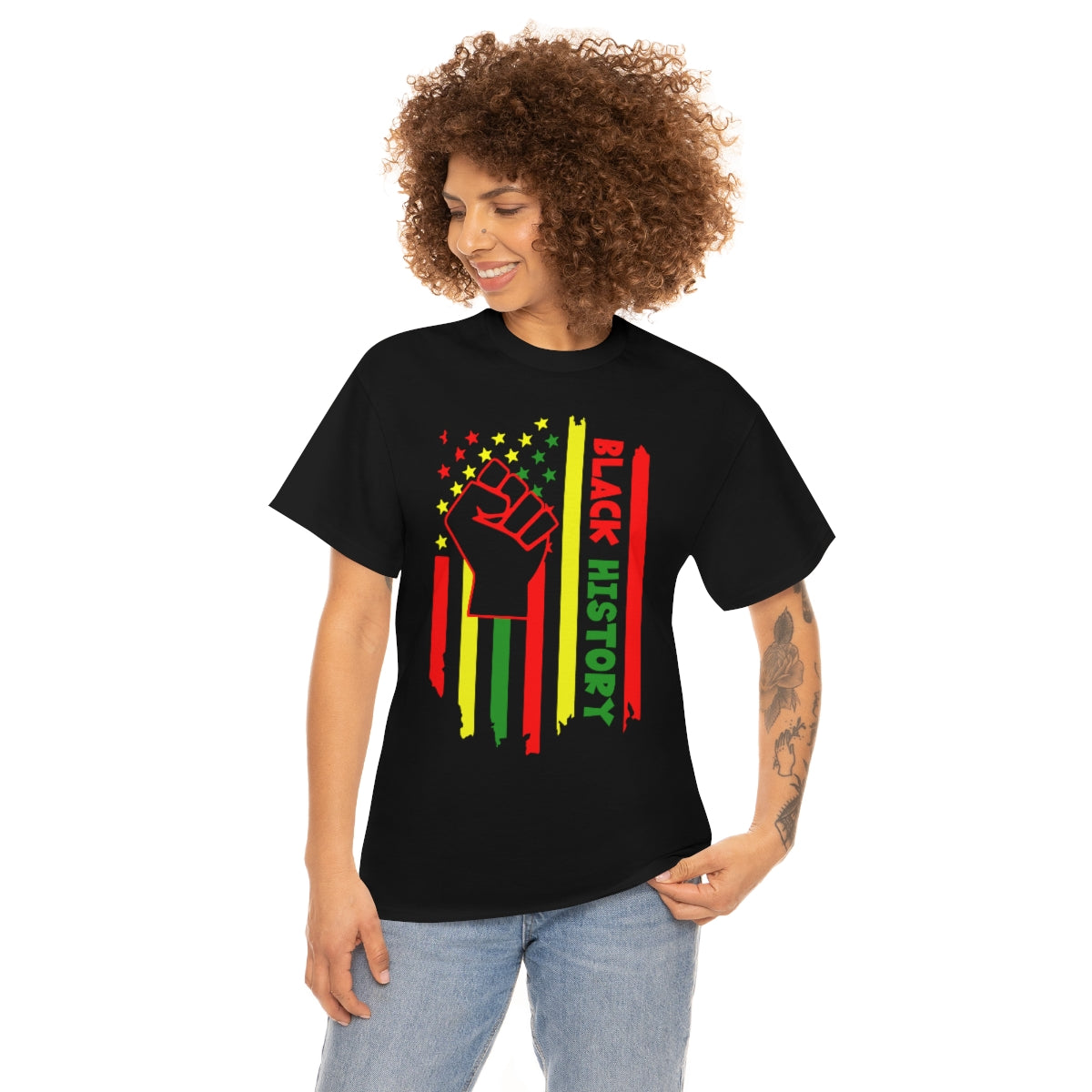 Pan African Flag Heavy Cotton Tee