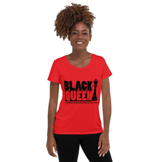 Black Queen Women's Athletic T-shirt BLC