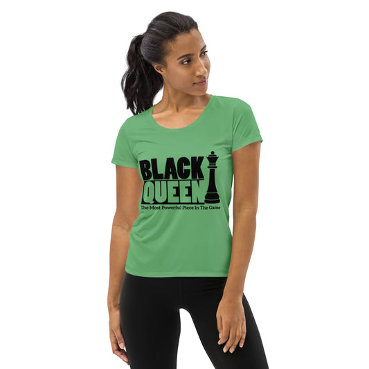 Black Queen Women's Athletic T-shirt BLC