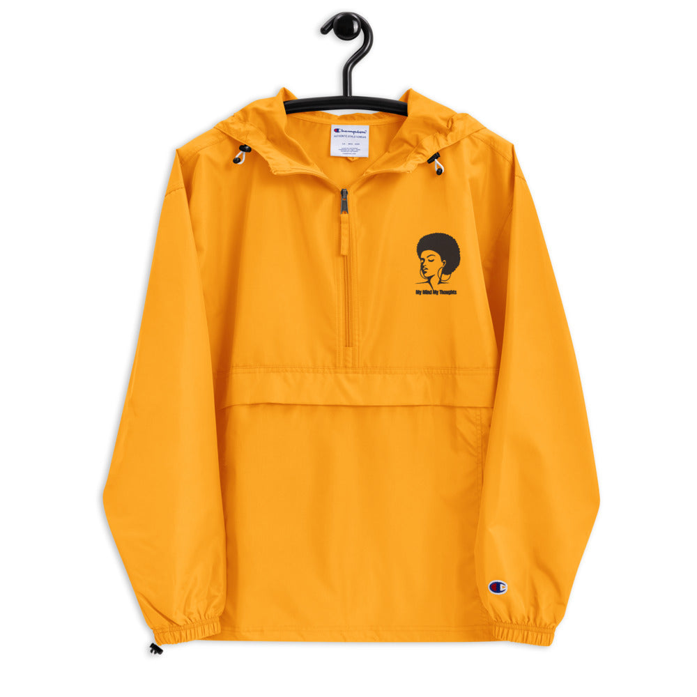 Afro Head Embroidered Champion Packable Jacket
