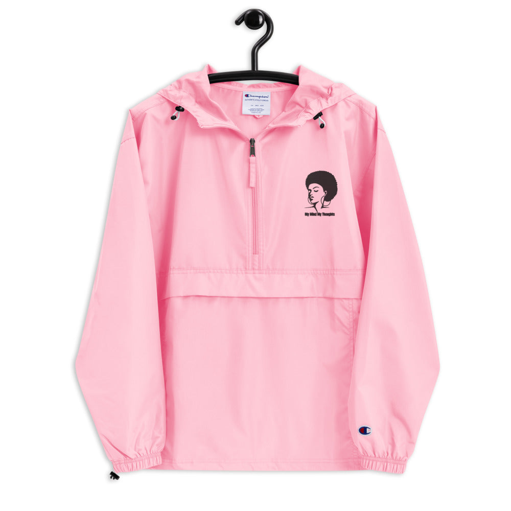Afro Head Embroidered Champion Packable Jacket